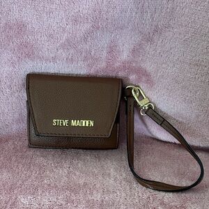 Steve Madden Brown Wristlet Clutch